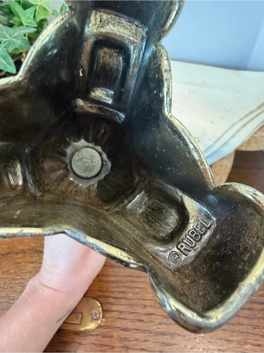 Vintage Style Ornate Metal Candlestick Holder 10.25